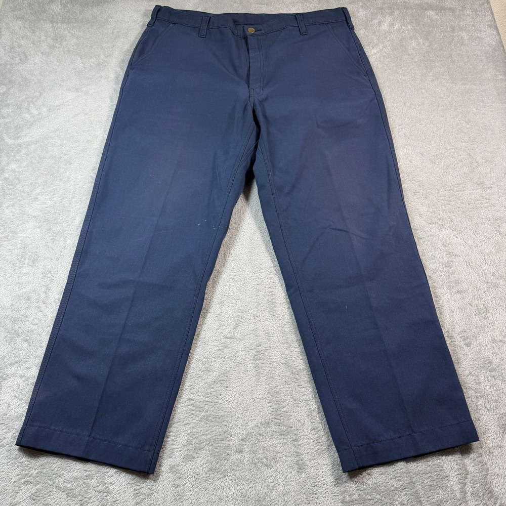 Workrite Fire Resistant FR 2112 Nomex Pants 38x28 Blue ARC 7 CAT‎ 1 Firefighter